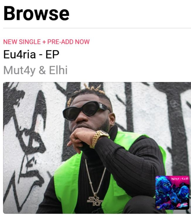 mad_content's tweet photo. Head over to @AppleMusic to Pre-add #Eu4ria EP by @mut4y and @its_elhi. The EP drops officially on May 1st. New single #Down out on all music stores.
#mut4y #elhi #eu4ria #bad #madcontent #madsolutions #engage https://t.co/rR2ySM7Hum