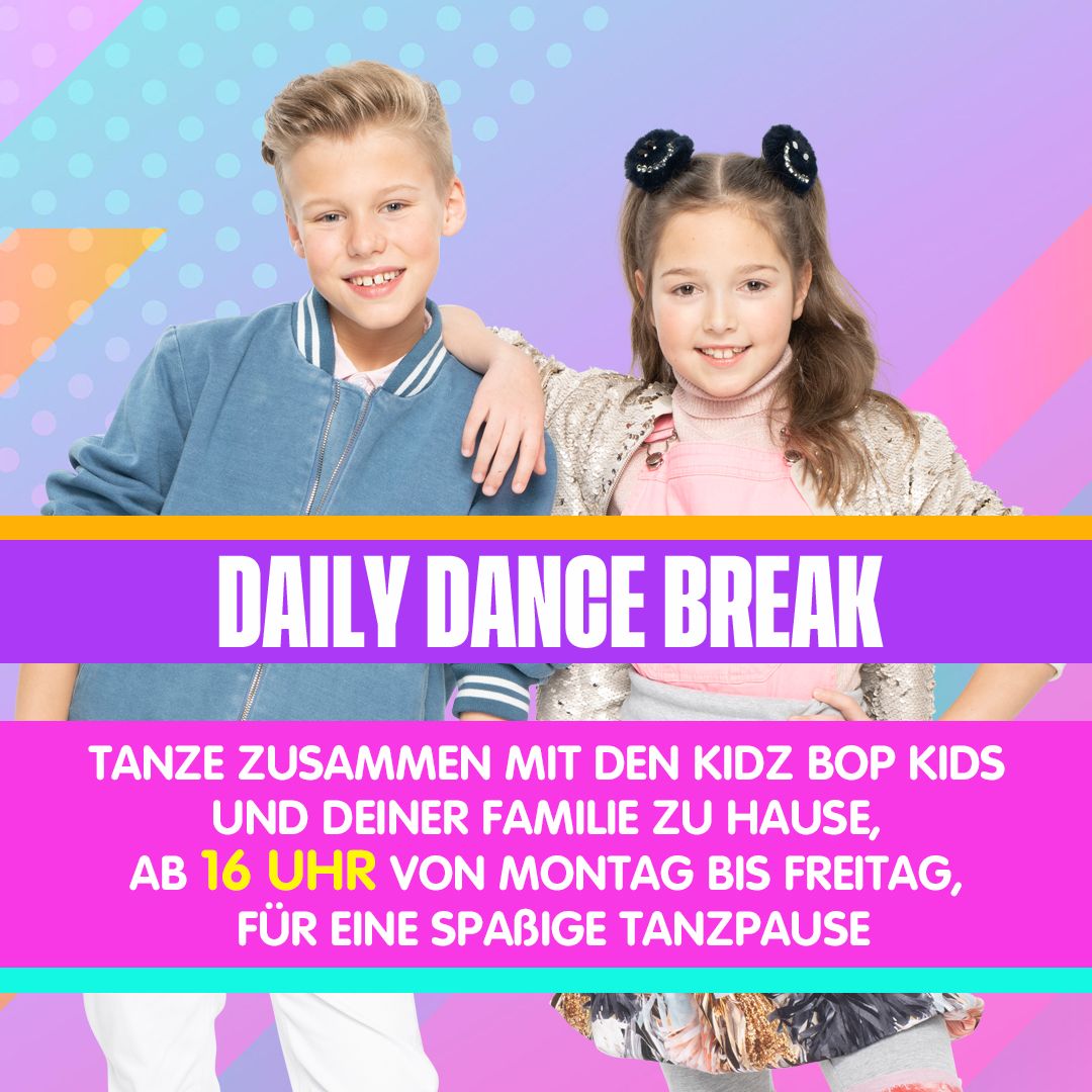😍🎉Es ist Freitag! Mach dich bereit mit den KIDZ BOP Kids zu tanzen! 💃🕺🎶 Um 16 Uhr machen wir eine #KIDZBOPTanzpause auf unserem <a href="/YouTube/">YouTube</a> Kanal! 🥳 Tanz mit! 🎶 #KIDZBOP #KIDZBOPGermany #KIDZBOPGermanyPartyPlaylist #Tanzpause #PartyPlaylist #stayhome
