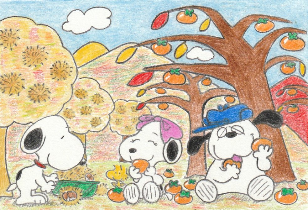 Sima Su Twitter 春夏秋冬four Seasons イラスト スヌーピー Illust Snoopy T Co D9xwaxsnbq Twitter