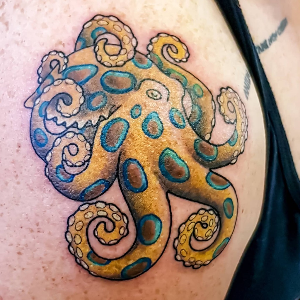 Blue Ringed Octopus Tattoo