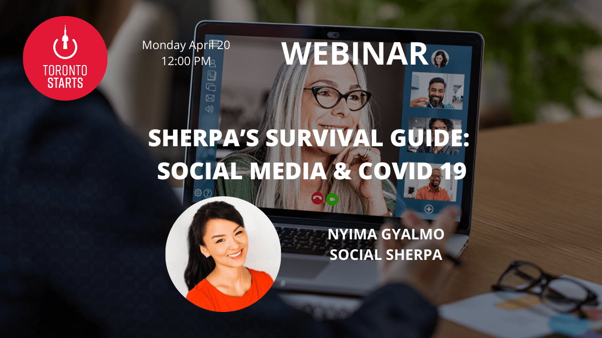Monday at noon join <a href="/_socialsherpa/">Social Sherpa</a> for Social Media &amp; Covid19 Sherpa's Survival Guide, Bring your Questions >> zoom.us/webinar/regist…
#StartupLaunch #SocialMedia #Webinar