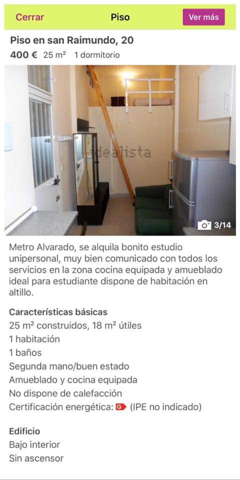 IbonPerezTV's tweet photo. @JesusEncinar Dile a tu amigo que si pretende alquilar un "piso"  en tu página,"la renta esa que regalan",no le va a llegar.
Si eres buen amigo,dale dinero mejor.
No entiendo que te moleste que se esté ayudando a personas sin recursos. No pusiste el grito en el cielo cuando rescatamos a bancos https://t.co/y4LerpPnWn