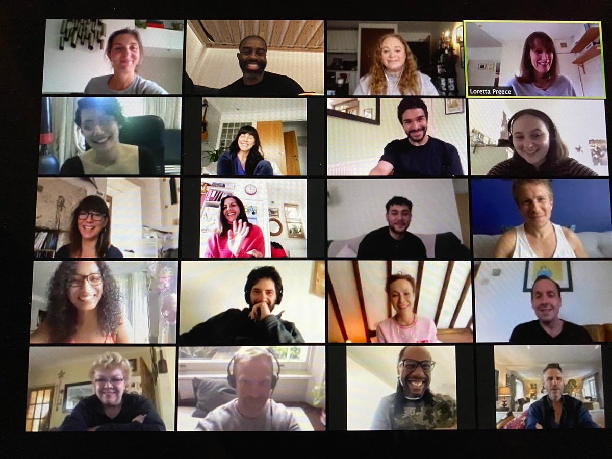 Today’s <a href="/BBCCasualty/">BBC Casualty</a> cast meeting... the joy of Zoom.Good to see everyone’s faces <a href="/meamandamealing/">amanda mealing</a> @Amandahendrson <a href="/TheeTonyTee3/">Thee Tony Tee</a> <a href="/wirlygallacher/">Stirling Gallacher</a> <a href="/ChuckyVenn/">Charles (chucky) Venn</a> <a href="/neetmohan/">Neet Mohan</a> <a href="/jasedurr/">Jason Durr</a> <a href="/georgerainsford/">George Rainsford</a> <a href="/Dibot1/">Diane Botcher</a> <a href="/jasedurr/">Jason Durr</a> <a href="/GabriellaLeon_/">Gabriella Leon</a> <a href="/KirstyLMitchell/">Kirsty Mitchell</a> @adele_jjames #casualtyfamily