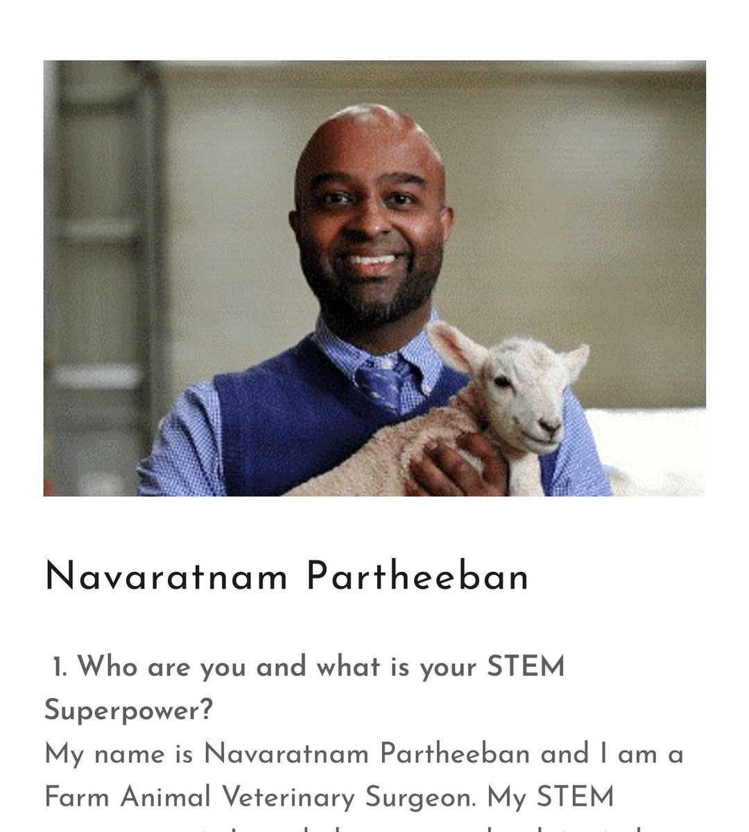 Good afternoon! A new #YGASTEM Personal Profile is now LIVE on the site! Feat. @navaratnampart1 One of the UK’s leading BME Veterinary Surgeons Dairy Specialists! To find out more about his journey, head to younggiftedandstem.co.uk/resources #YGASTEM #MinoritiesinSTEM