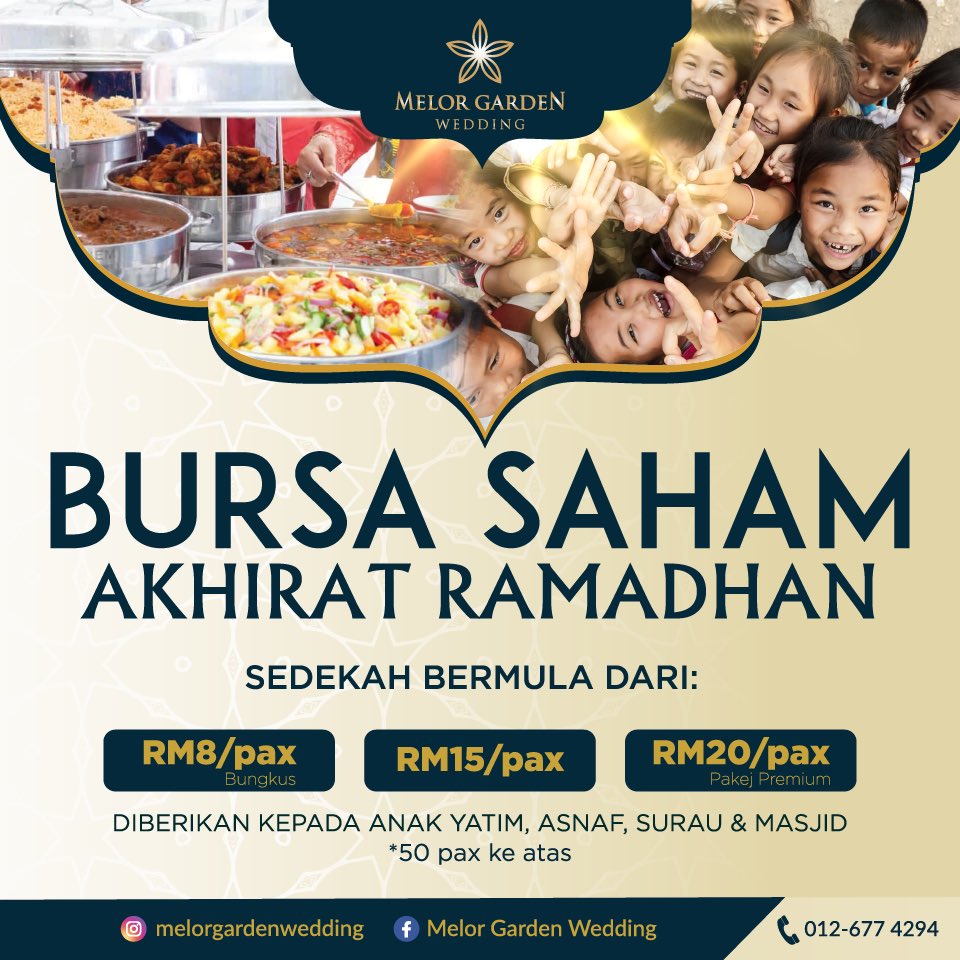 Ikhlas...
Sumbangan Berbuka Puasa, Tempah Sedekah Anda..

Sesiapa yang memberi makan kepada orang yang berpuasa dia akan mendapat pahala yang sama dengan orang yang berpuasa dalam keadaan pahala orang tersebut tidak berkurangan sedikit pun.
Riwayat Al-Tirmizi (807)
<a href="/drzul_albakri/">Dr. Zulkifli Mohamad Al-Bakri</a>