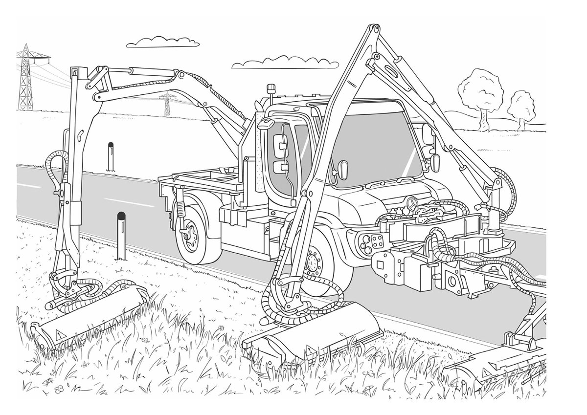 A little #FridayFun with this #Unimog colouring template, equipped with a #MULAG triple mower combination even in art it looks impressive! 💪👌 Let me see your creations! #NotJustForKids 

#TrucksYouCanTrust #SpecialTrucks #PartOfALegend