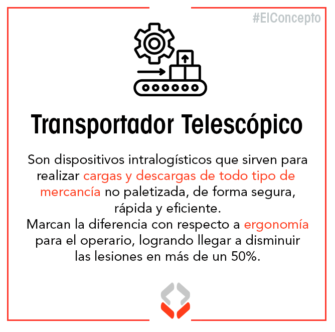 Modumaq's tweet image. 📌#ElConcepto |  ¿Para qué sirven los transportadores telescópicos?

Hoy, en #ElConcepto de #Modumaq, te traemos la definición y principal función de esta solución #intralogística, la #ergonomía de los operarios. 👇

Descubre más en modumaq.com/transportadore…