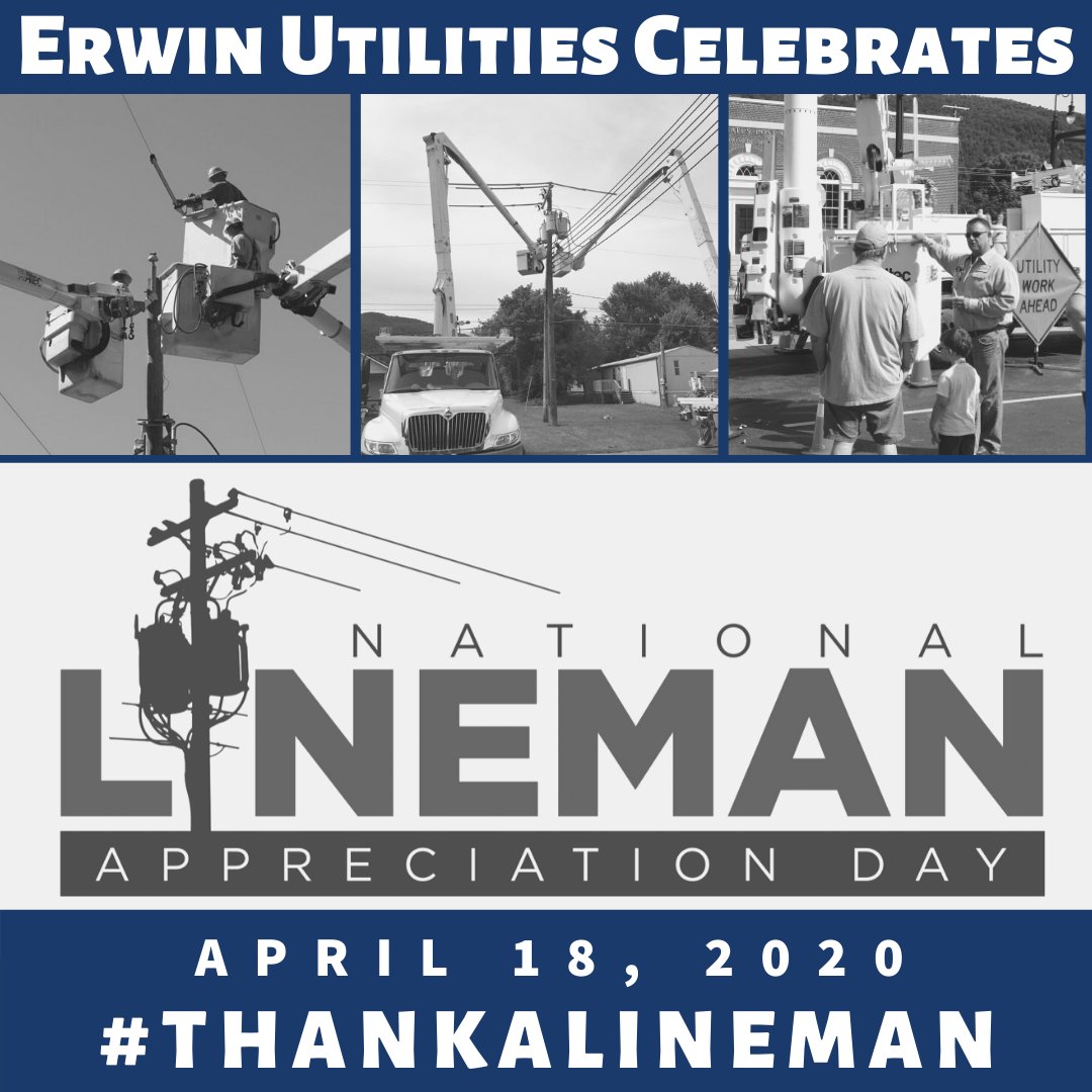 At any hour, in all weather conditions, electrical line workers respond to service calls and power outages to ensure that we have access to safe, reliable, and efficient electric services around the clock!  Today and every day, we are thankful for our Line Crew! #thankaLineman