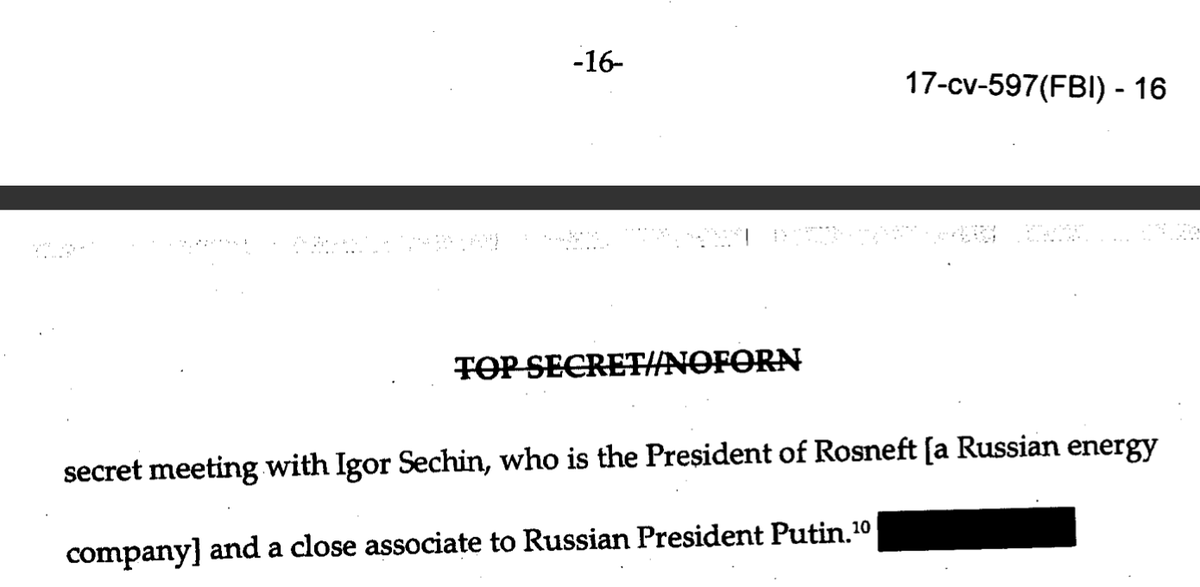 This "specific sub section" of the FISA starts at p.15 (Section III,B)This is where the FISA first *appears* to mention Steele, and rely on his dossier reporting about Page's alleged meetings in Moscow with Igor Sechin and others - or the "narrow use", according to Schiff