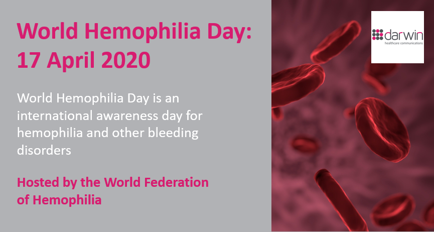DarwinHealthCom's tweet photo. Today is World Hemophilia Day 2020, held annually since 1989 on the birthday of Frank Schnabel, founder of the World Federation of Hemophilia. Celebrate advances in treatment &amp; raise awareness of #hemophilia issues. More at https://t.co/n9SN6x5VKO @wfhemophilia #WHD2020 #medcomms https://t.co/ZYQuUjqnP9