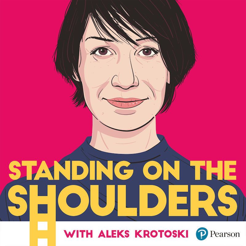 Standing On The Shoulders: a new podcast - about giants. <a href="/aleksk/">Aleks Krotoski</a> meets thinkers and visionaries to hear their story and discover the inspirational people who shaped their career. Listen to Episode 1 with <a href="/bethcomstock/">Beth Comstock</a> -   standingontheshoulders.net/beth-comstock/ or wherever you get your podcast