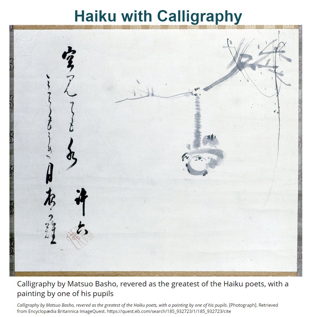 fcpsaap's tweet photo. Warmth in the spring sun -
Every leaf, bud a canvas
Thank you, equinox

It's International Haiku Poetry Day! Capture the essence of a person, place, or thing using the structure: 5 syllables, 7 syllables, 5 syllables. Tweet your encapsulation @fcpsaap #CCTatHome https://t.co/APGExQyuhk