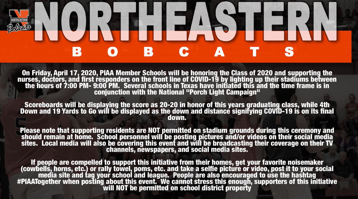 Friday, April 17, 2020
Northeastern <a href="/NESD/">Northeastern Bobcats</a> 
Class of 2020