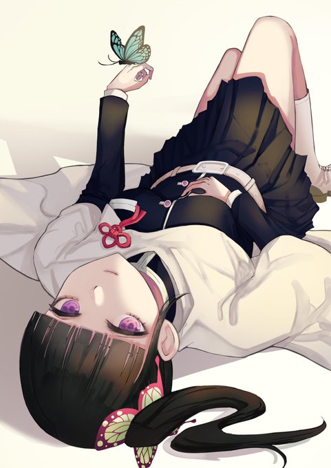 嗟助さんがTwitterに投稿した栗花落カナヲ(鬼滅の刃)のイラスト。