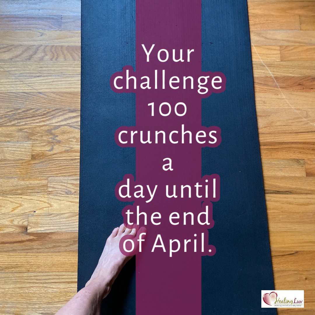 LaurieRunyan's tweet photo. I placed a challenge before our “Kick the Corona Fitness Group.” ￼ are you game? Feel free to change the crunches up however you like, but your goal is 100  a day until the end of April. It starts TODAY! https://t.co/4lrsTeh1ZA