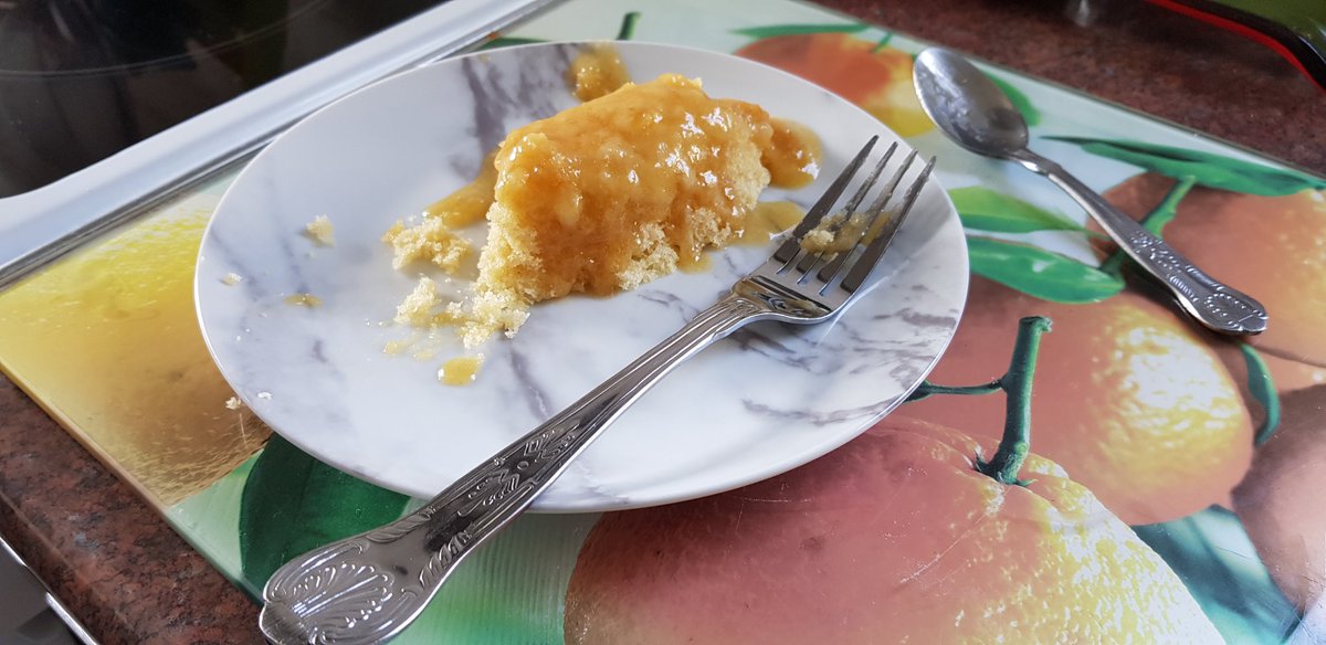 RhysElliott42's tweet photo. Doing the @SpecialistsNI cookery club. Made syrup sponge pudding with.  It tasted good. 👍🏻 https://t.co/XVUnLLD5uD