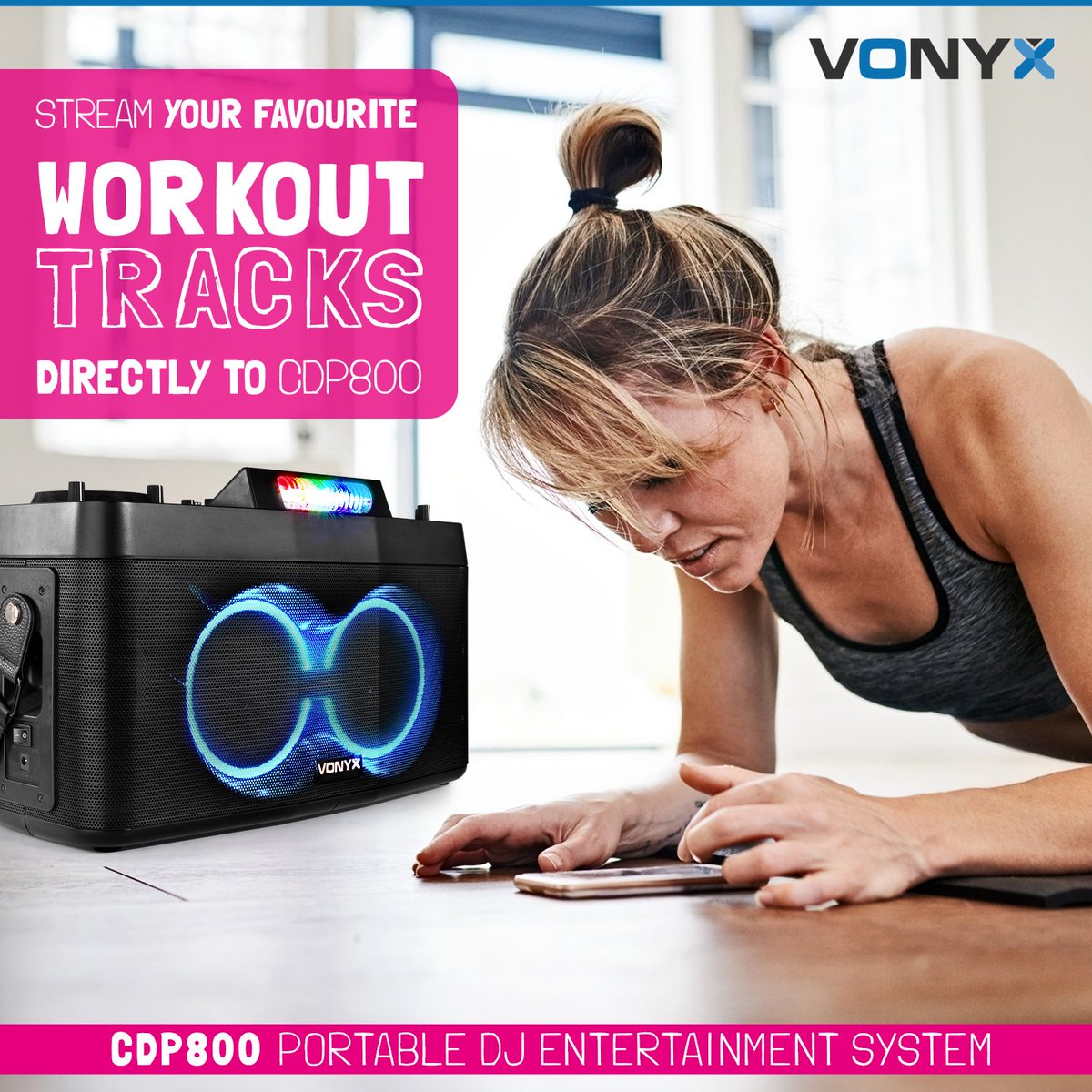 troniosbv's tweet photo. Stay fit and healthy has never been easier with the support of this Vonyx CDP800 Portable Entertainment System with built-in battery. #stayhome #staysafe #stayfit #stayhealthy #portablesoundsystem https://t.co/riF8c30EQi