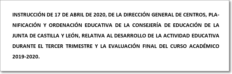 educacyl's tweet photo. 🔊 Instrucción de 17 de abril de 2020, relativa al desarrollo de la actividad educativa durante el tercer trimestre y la evaluación final del curso académico 2019-2020. 

https://t.co/7nO9uOxHfs https://t.co/UqEUlg8fvW