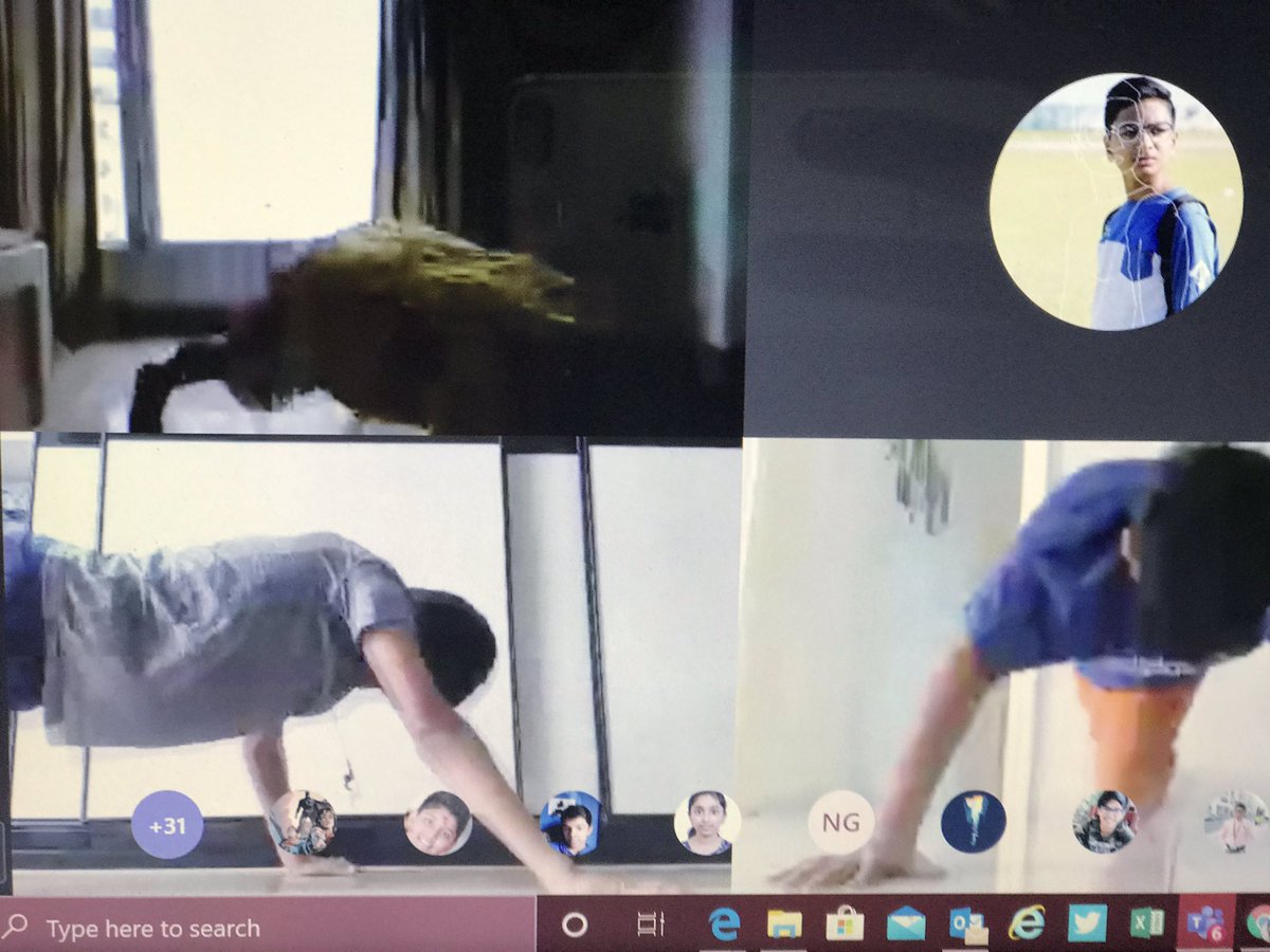 Mukesh7183's tweet photo. #gemscomingtogether #Gems_me #fitness #StayHome #StayPositive_StaySafe #GNMS students keeping themselves fit and active this is what we believe... https://t.co/Lx7WOfrz2g