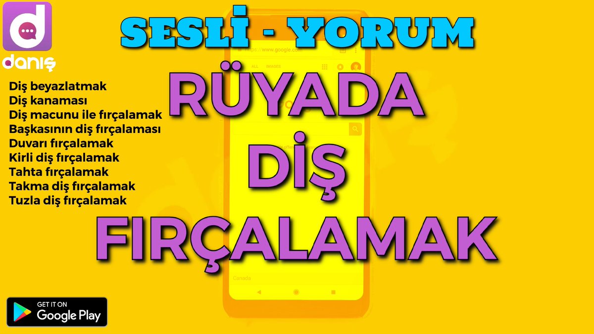 Danış.app (@danis_app) on Twitter photo DANIŞ - RÜYADA DİŞ FIRÇALAMAK youtu.be/vJiHcQV9W4c DANIŞ - RÜYADA DİŞ FIRÇALAMAK youtu.be/vJiHcQV9W4c