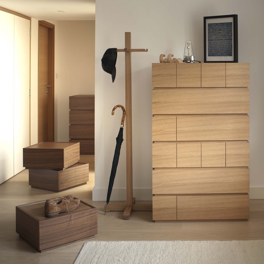 No excuses now. There’s been plenty of time to clean out the wardrobe and sort through the drawers. If you haven’t done so yet, get to it!

Pictured: ‘Pallet’ drawer series by Samuel Chan for Joined + Jointed
bit.ly/34Jx0U5