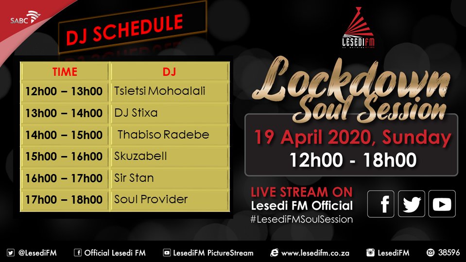 LesediFM's tweet photo. #LockdownSoulSession #LesediFMSoulSession #NothingButSoul https://t.co/gc2ieQHkYg