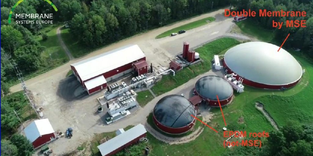BiogasWorld_'s tweet photo. //SUCCESSFUL PROJECT// #MembraneSystem successfully installed the largest double membrane cover in 🇺🇸 in Maine with a flexible gas volume of more than 6,000 m3! Read more here: https://t.co/to5ro8IsUJ #Biogas #USA #Innovation https://t.co/qtdAGHCQVD