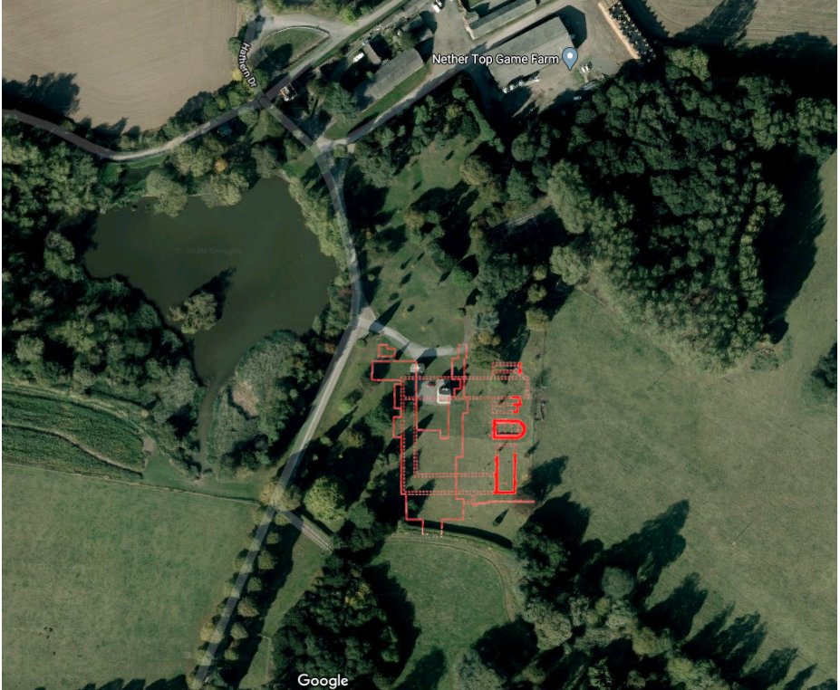 Garendon Abbey, Cistercian, probably daughter of Waverley, f. 28/10/1133 and dissolved 1536. Enough excavation to reveal plan. The chapter house was evidently left exposed, but since the Pevsner doesn't mention this I suspect the BoE people didn't actually visit the site at all!