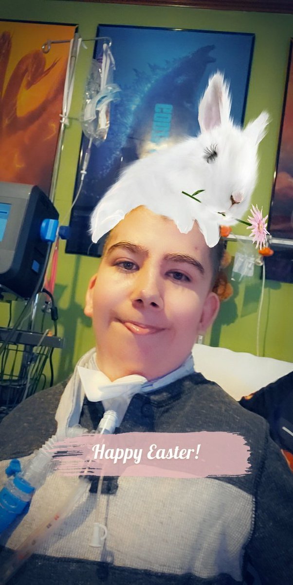 Kim35838035's tweet photo. #GodzillaforJosh
Josh continues to have problems as expected, but overall he is doing a lot better right now and was able to enjoy eating some Easter dinner ❤ https://t.co/226phMs3Vd