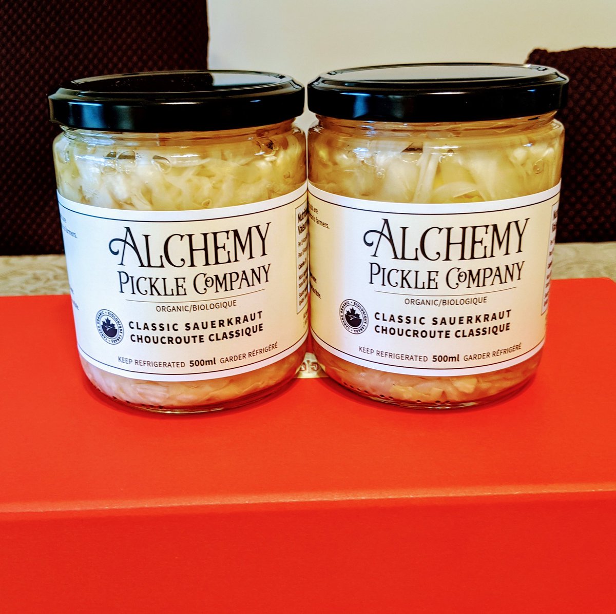 SocentGirl's tweet photo. These days, along with craving community, our family of four is craving the familiar. So glad to have @MamaEarthOrg weekly deliveries. And thrilled to receive this delicious sauerkraut this week from our friends @AlchemyPickle. Happy Friday. https://t.co/IDiPc3FU53