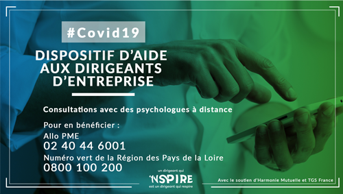 ccivendee's tweet photo. 1NSPIR, dispositif de soutien psychologique au #dirigeant. Appelez Allô PME au ☎️ 02 40 44 6001 pour bénéficier de cet accompagnement. Plus d'infos sur https://t.co/a7In8YVoXO #CCI #coronavirus #SoutenonsNosEntreprises https://t.co/4BvbgIJ5dO