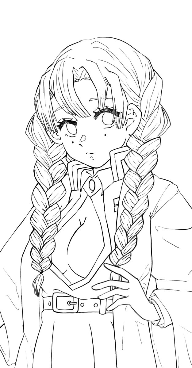 ゆうか低浮上 鬼滅の刃の甘露寺さんです リツイートで気になった方お迎えします 画線の方は色塗りに使ってください 鬼滅の刃絵描きさんと繋がりたい 鬼滅の刃イラスト 甘露寺蜜璃