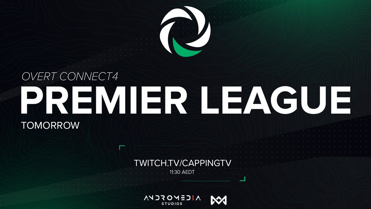 OvertGGs's tweet photo. [#OVERTC4]

Tomorrow morning, the most prestigious event of this calendar year goes live: the @Connect4ANZ Premier League.

Be sure to tune in from 11:30am as @hwzt1 takes on some of the region's top tier connect 4 talent!

⏰11:30am 
📺https://t.co/sDlNdycq6d

#OvertGG https://t.co/X7LfAxaHnK