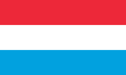 Luxembourg. 5/10. Essentially the same as the flag of the Netherlands, only slightly lighter colours. Been in use since the 19th century but not officially adopted until 1993. There is a variant flag featuring a red lion atop a blue and white striped background.