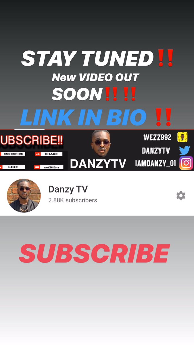 danzytv's tweet photo. Stay tuned ppl‼️‼️
LINK IN BIO 
Don’t forget to SUBSCRIBE🤝 https://t.co/hHhJya5Zjy