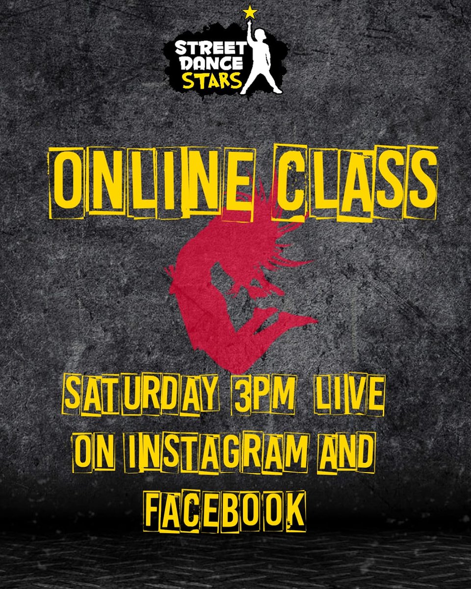 StreetDanceStrs's tweet photo. 📢 Tomorrow!! Get ready for our second week #danceclassonline 
Instagram: @streetdancestarscekids
Facebook: @streetdancestars https://t.co/LIoQiCaBft