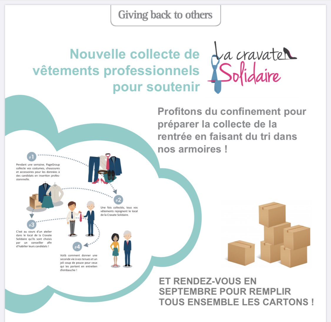isabellebastide's tweet photo. Confinée et engagée ! @PagePersonnel @michaelpagefr @LaCravateSolidR 👏👏👏 https://t.co/bQUBWnbODJ