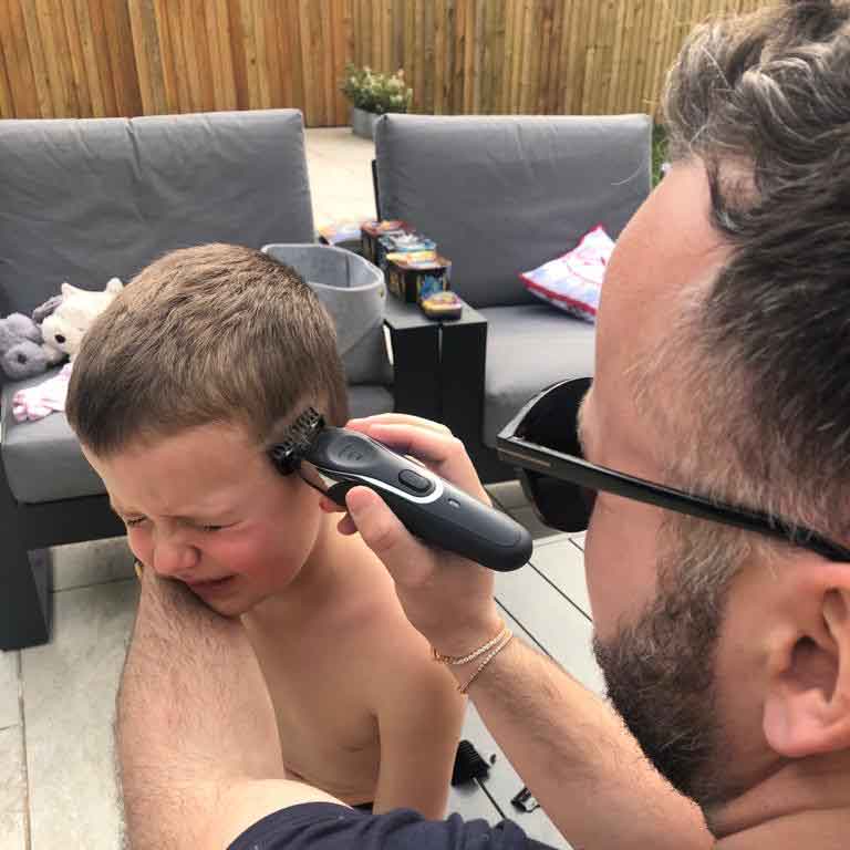 Regular customer Matt Brookes' children can't wait for North to re-open ;) #homehaircuts #HaircutAtHome <a href="/GuiseleyGazette/">Guiseley's Gazette</a> <a href="/guiseleyhour/">#guiseleyhour</a>