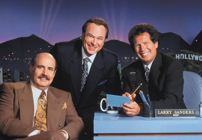 51) The Larry Sanders Show - 'No flipping,' urged talk show host Larry between guests on his chat show & that command applied to his own temperament. Garry Shandling's masterpiece asked what is a comic constructed to be digested in small chunks like all the time?  @primevideouk
