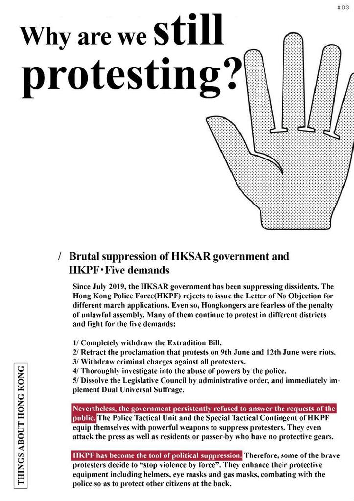 LLimbola's tweet photo. @tomgrundy @HongKong @elson_tong No, #5DemandNot1Less https://t.co/ibFccqQqS9