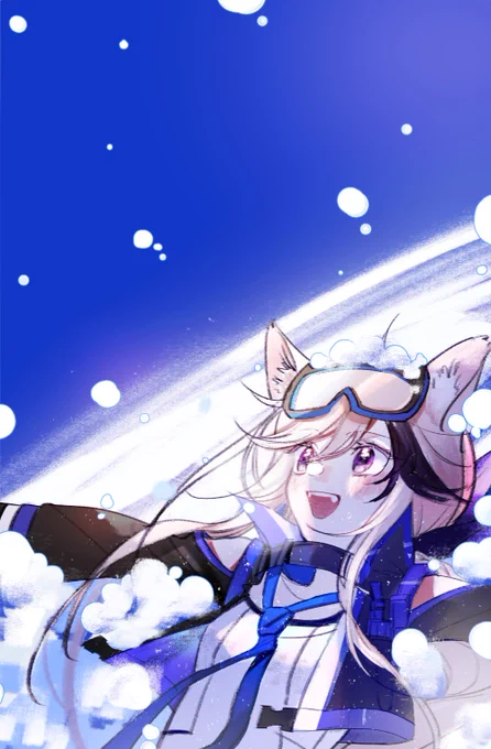 ?以及一张单人,去年卡缇的生贺

#アークナイツ 