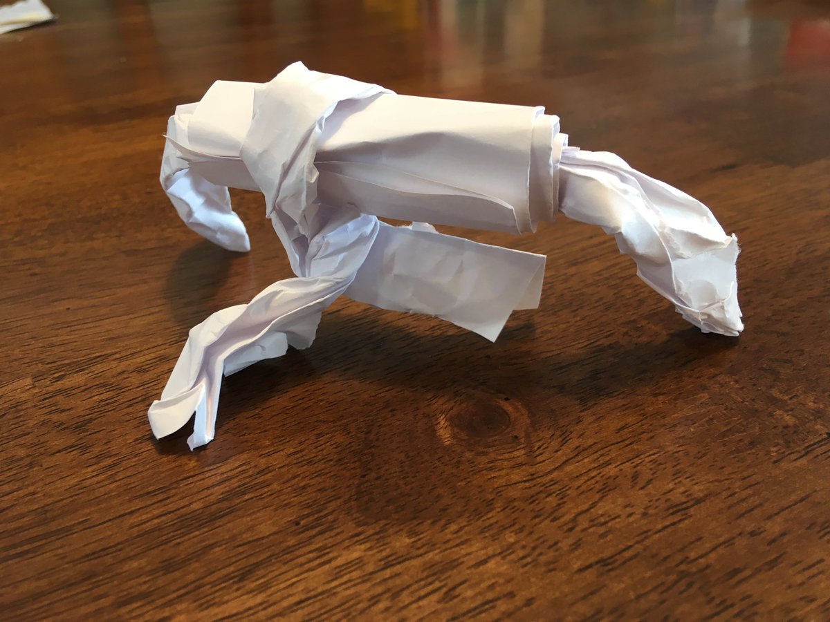 CourtneyWidhalm's tweet photo. Sara created a paper sculpture. Keep creating Bobcats! #widhalmart @Fremont1_BCreek @LanderSchools https://t.co/AvTTnlAkrI