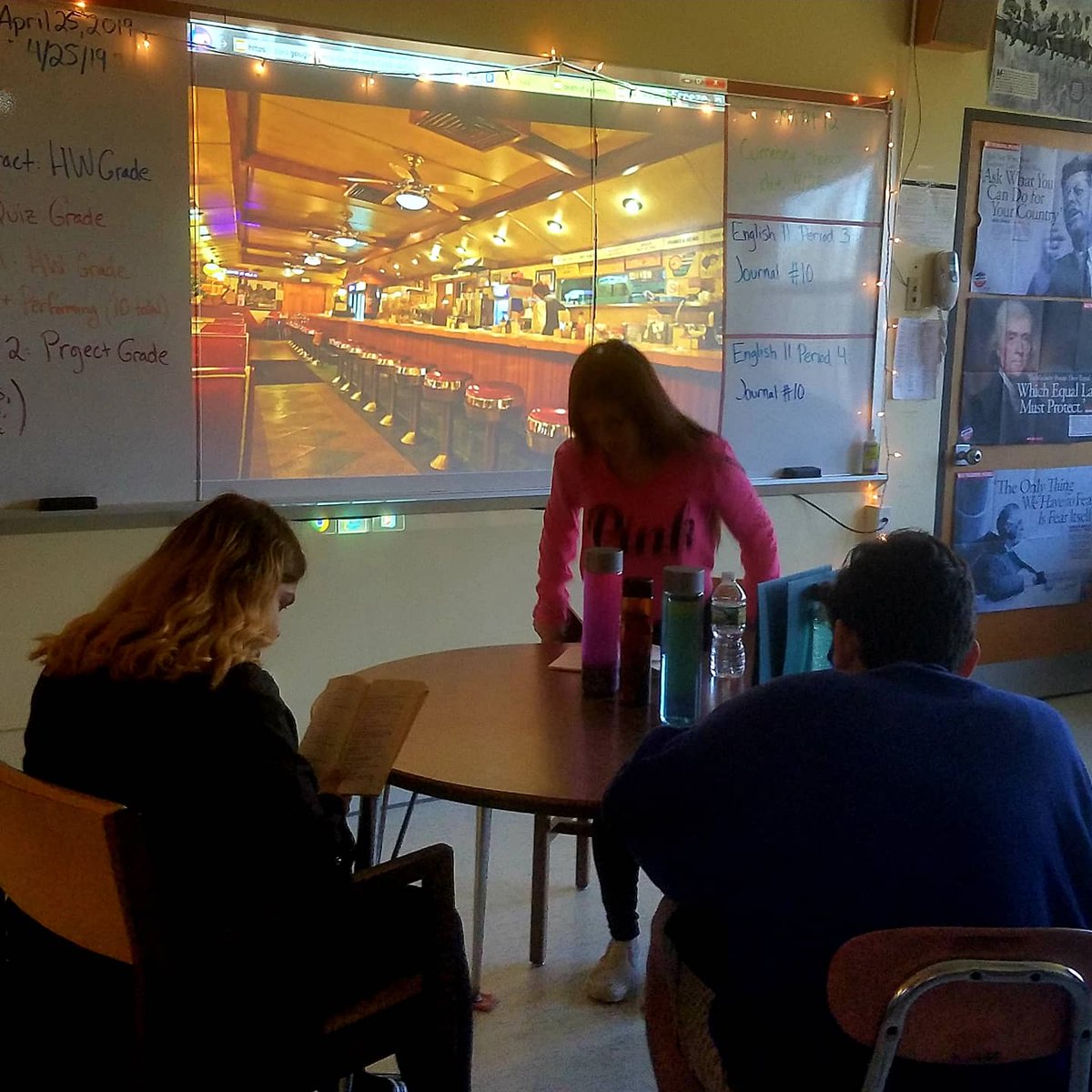 SSullivan2SHRHS's tweet photo. Office Hours until 11 today. Finish up Q3 on a strong note!
My #FlashbackFriday is when my juniors performed Death of a Salesman for our #PBL unit last year. They did an awesome job!
#SHRHSSpiritWeek #SHStrong #English9P7 #English9P6 #English9P3 #English11P5 #ASP1 https://t.co/2wikPlMunp