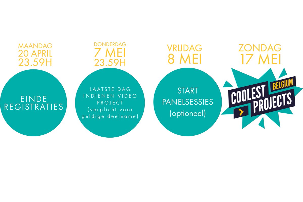 CoderDojoBe's tweet photo. LAATSTE OPROEP JONGE MAKERS EN CODERS! REGISTREER JE NOG TOT MAANDAG 20 APRIL VOOR COOLEST PROJECTS BELGIUM!

Coolest projects Belgium gaat in virtuele modus!
Van beginner tot expert, van Arduino tot Scratch, van idee tot uitgewerkt concept! Registeren? https://t.co/8h9XgwCqke https://t.co/gGGE27CpxP