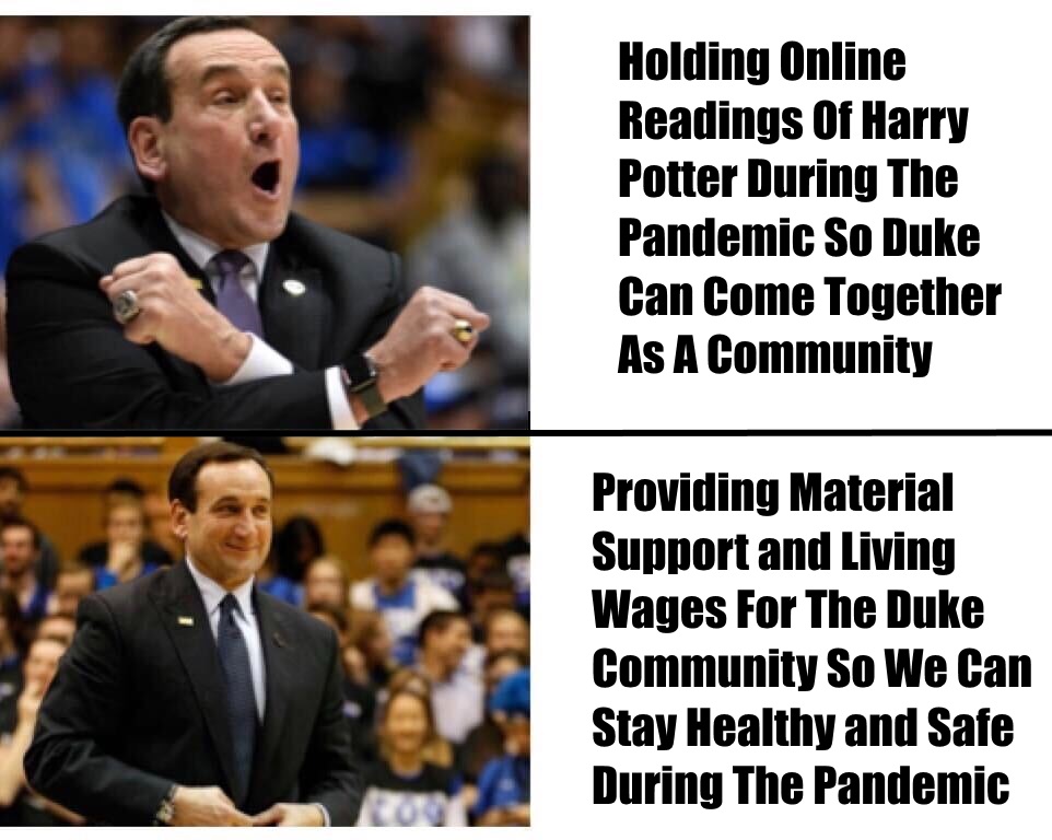 dukegradunion's tweet photo. What's it going to be, @DukeU? https://t.co/VXBSshpPO5