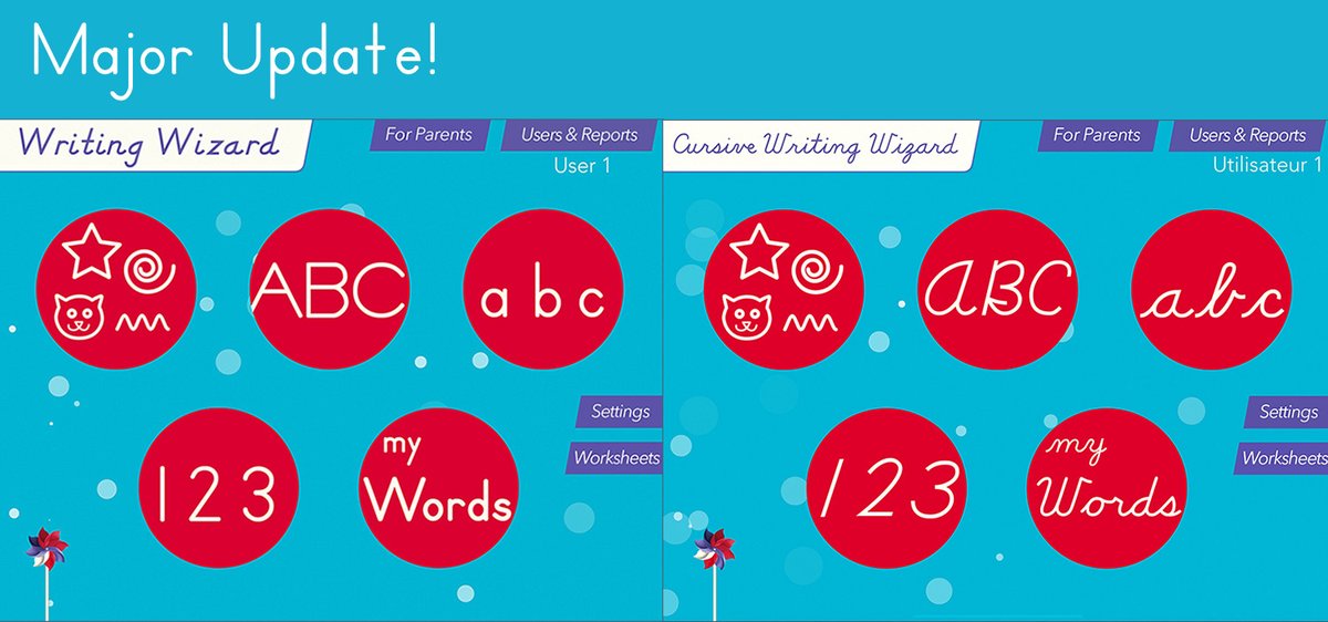 Google Play News: Our award-winning apps to learn handwriting have been updated: create worksheets to print, import/export word lists, new fonts, phonics, ...
Writing Wizard (block letters) : play.google.com/store/apps/det…
Cursive Writing Wizard (joined-up): play.google.com/store/apps/det…