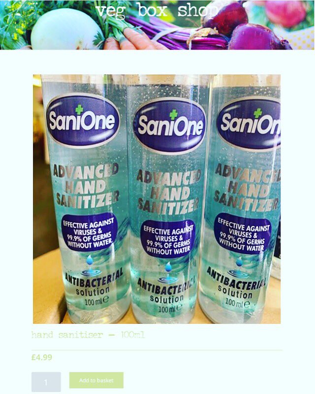 𝒮𝒶𝓃𝒾𝓉𝒾𝓈𝑒𝓇 𝓃𝑜𝓌 𝒶𝓋𝒶𝒾𝓁𝒶𝒷𝓁𝑒 𝑜𝓃 𝓉𝒽𝑒 𝓋𝑒𝑔𝒷𝑜𝓍 𝓈𝒽𝑜𝓅!! ᴡᴡᴡ.ᴠᴇɢʙᴏxᴄᴏ.ᴄᴏ.ᴜᴋ #StaySafeStayHome #sanitizer #WashYourHands #threshfield