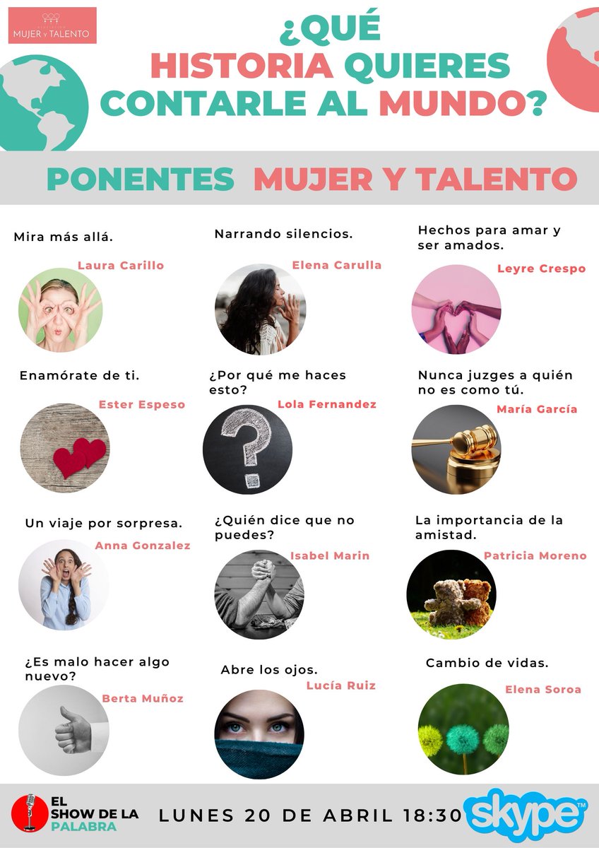 El próximo lunes concluye por todo lo alto #ElShowDeLaPalabra de <a href="/BobedaMonica/">Mónica Bóbeda</a> 🎙️👏 Las chicas de #MujeryTalento que han participado en este curso de #oratoria darán un maratón de discursos muy especial ante familiares y amigos, donde mostrarán que ¡todas tienen algo que contar!