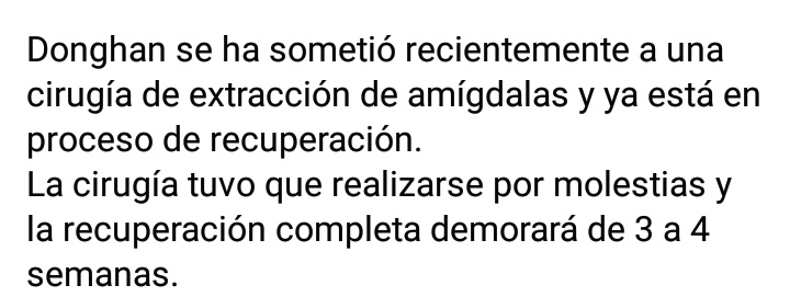 DongHan_Arg's tweet photo. |INFO| 200417 #동한 #김동한 #KIMDONGHAN #D_NATION || Información sobre la salud de #Donghan.
Esperamos una tranquila y pronta recuperación de nuestro Hanie para poder verlo pronto. ❤🖤
cr: owner | via: donghanupdates
Subido y traducido por Sweet Smile - Kim Donghan Argentina https://t.co/d35FXs5CiW