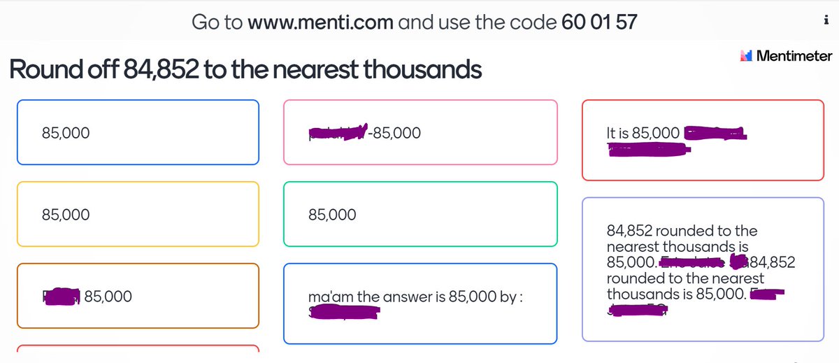 Responses of many students can be captured using Mentimeter during online classes.#gemscomingtogether @TKGStweet  <a href="/KHDA/">KHDA | هيئة المعرفة والتنمية البشرية بدبي</a>  <a href="/gulf_news/">Gulf News</a>  <a href="/khaleejtimes/">Khaleej Times</a>